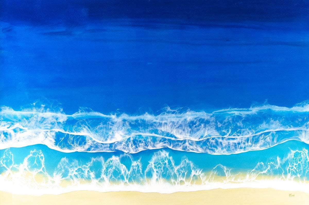 Summer Sea - Original - SOLD by artist Michelle Smith - Wyecliffe Galleries