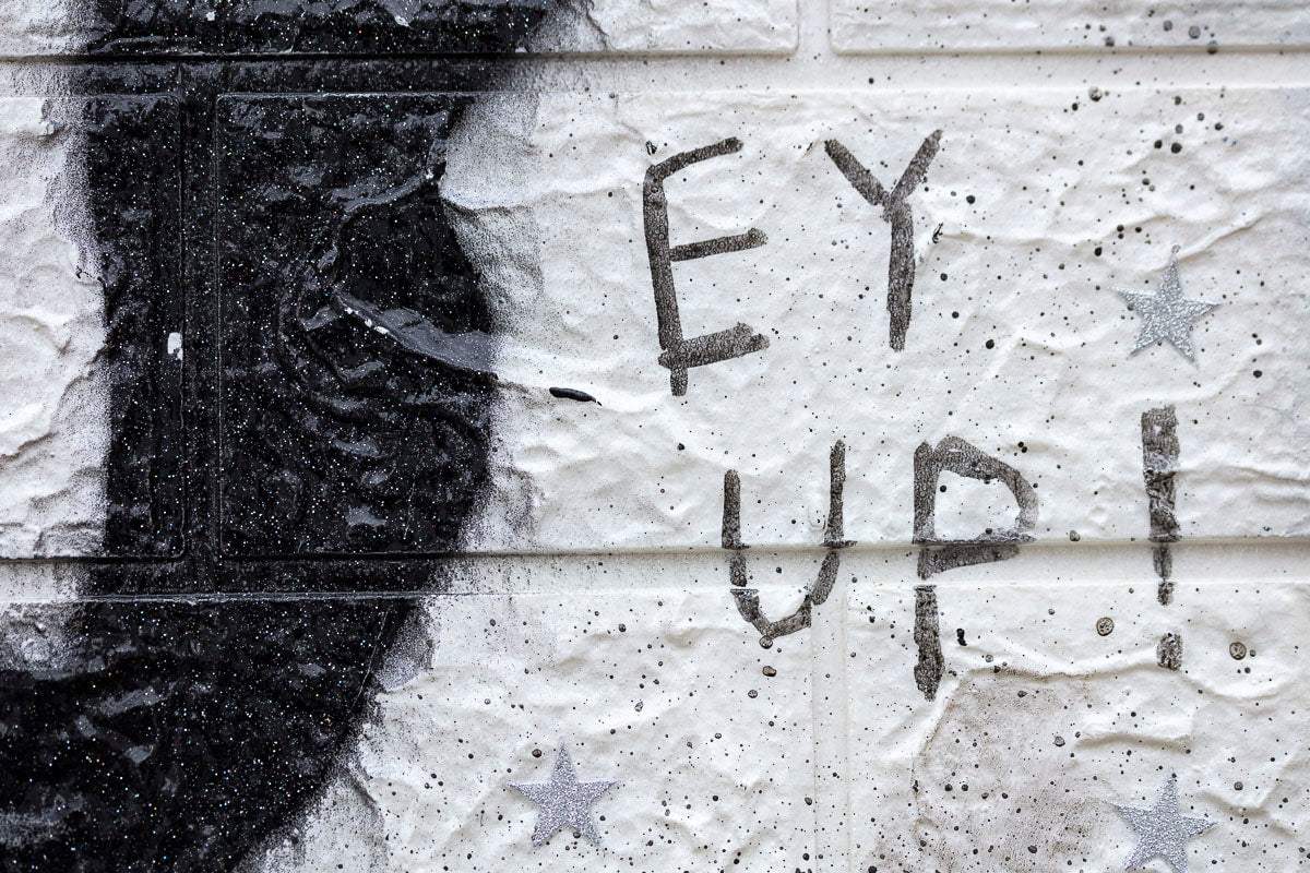 A Little Less Conversation - Original by artist Mr Malcontent - Wyecliffe Galleries