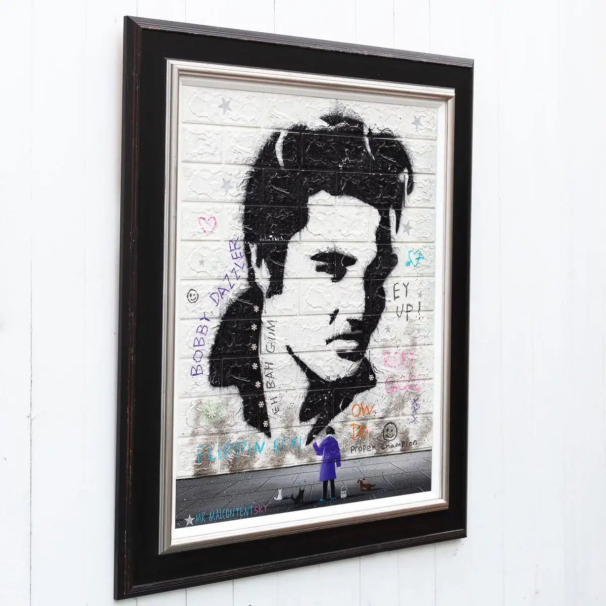 A Little Less Conversation - Original by artist Mr Malcontent - Wyecliffe Galleries