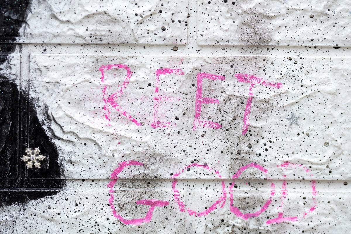 A Little Less Conversation - Original by artist Mr Malcontent - Wyecliffe Galleries