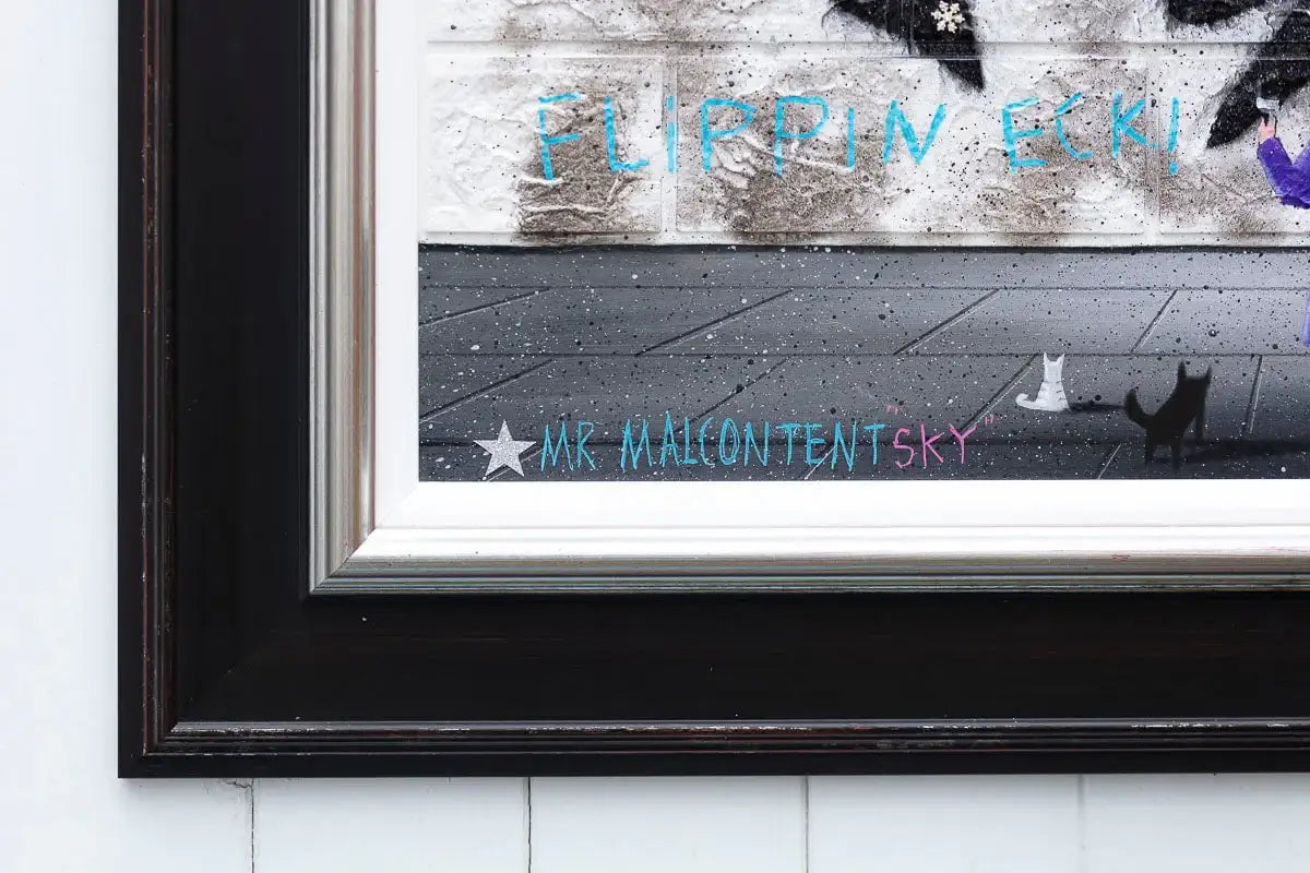 A Little Less Conversation - Original by artist Mr Malcontent - Wyecliffe Galleries