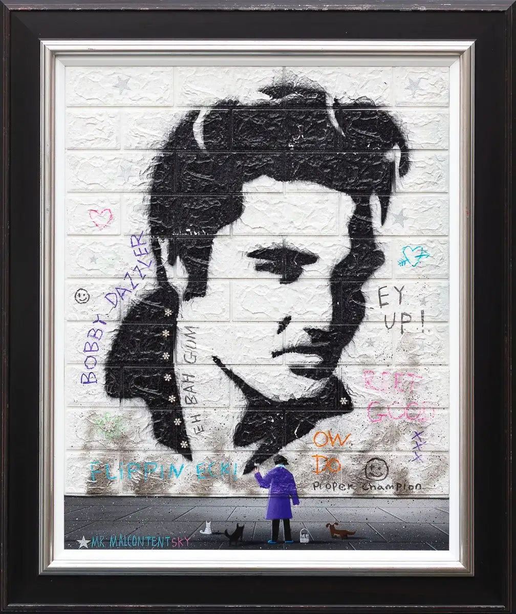 A Little Less Conversation - Original by artist Mr Malcontent - Wyecliffe Galleries