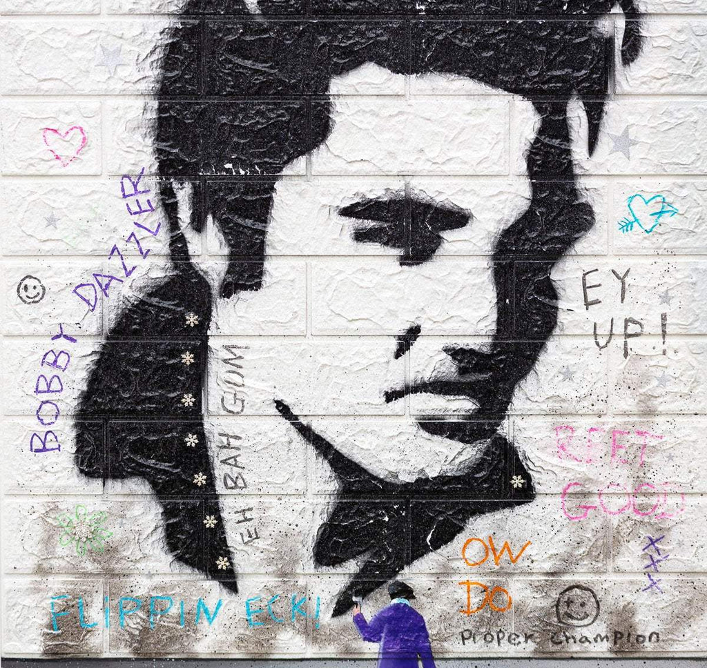 A Little Less Conversation - Original by artist Mr Malcontent - Wyecliffe Galleries