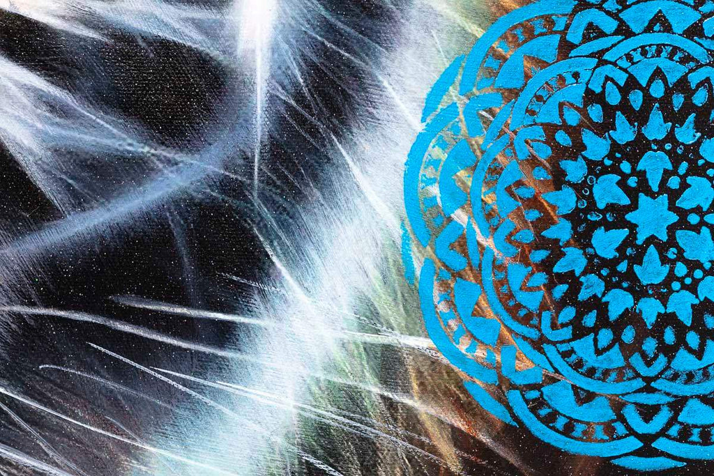 Amber Eyes - Original - SOLD by artist Mr Malcontent - Wyecliffe Galleries