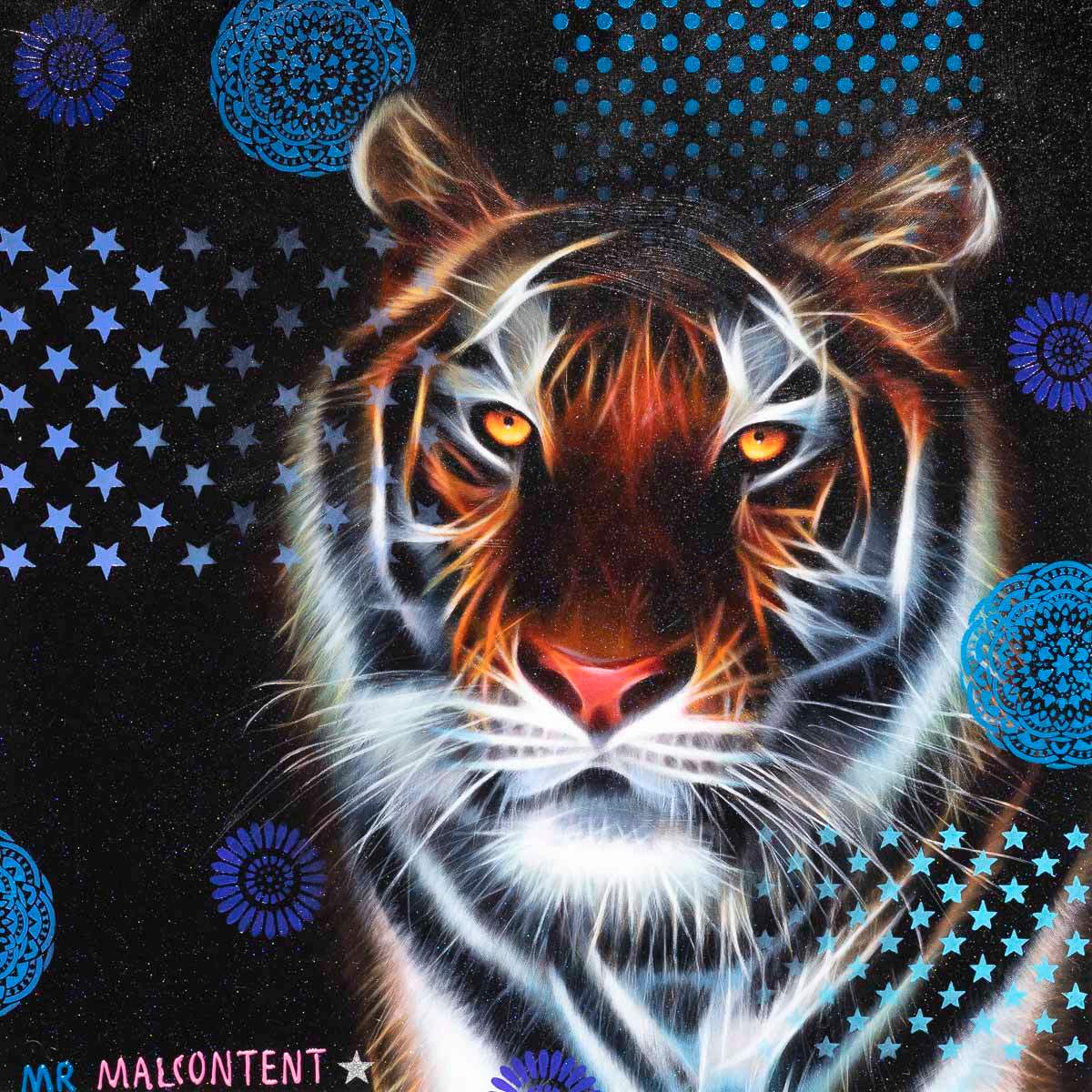 Amber Eyes - Original - SOLD by artist Mr Malcontent - Wyecliffe Galleries