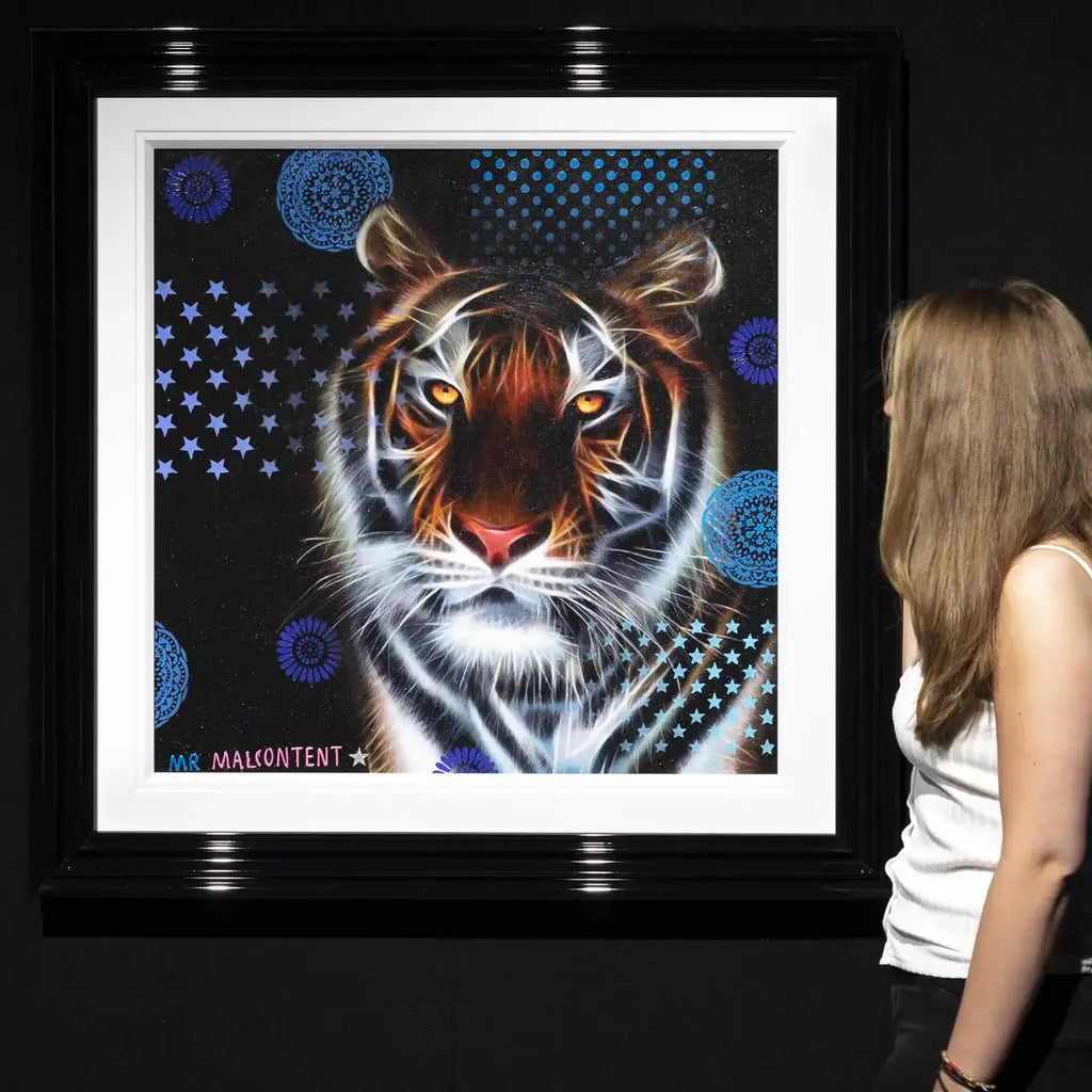 Amber Eyes - Original - SOLD by artist Mr Malcontent - Wyecliffe Galleries