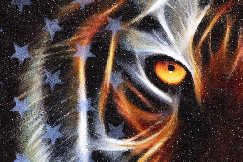 Amber Eyes - Original - SOLD by artist Mr Malcontent - Wyecliffe Galleries