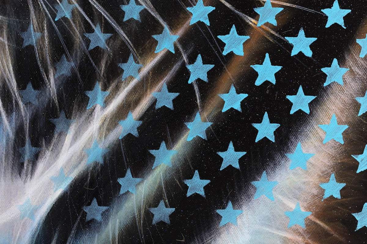 Amber Eyes - Original - SOLD by artist Mr Malcontent - Wyecliffe Galleries