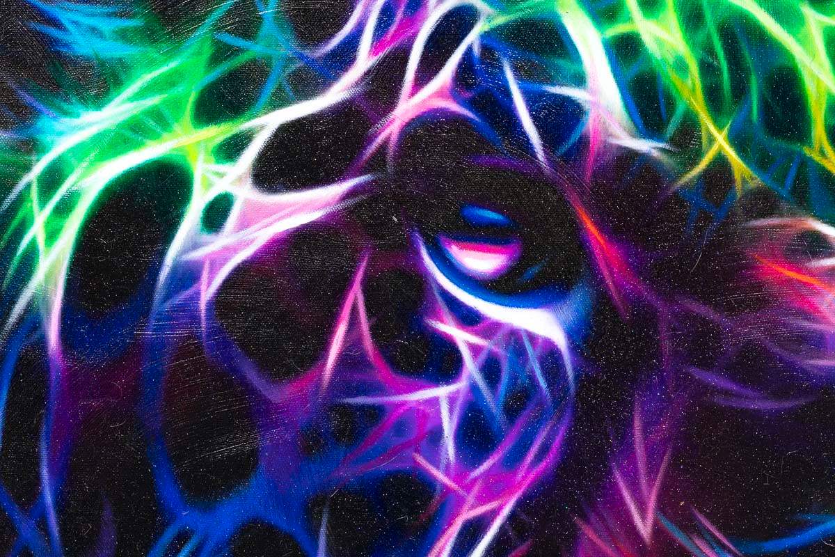 Blazing Stare - Original - SOLD by artist Mr Malcontent - Wyecliffe Galleries