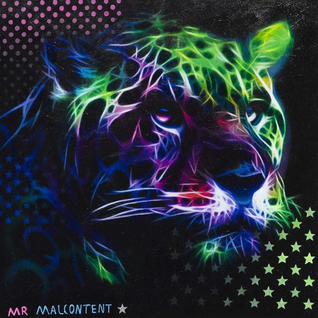 Blazing Stare - Original - SOLD by artist Mr Malcontent - Wyecliffe Galleries