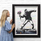 Blooming Love - Original - SOLD by artist Mr Malcontent - Wyecliffe Galleries