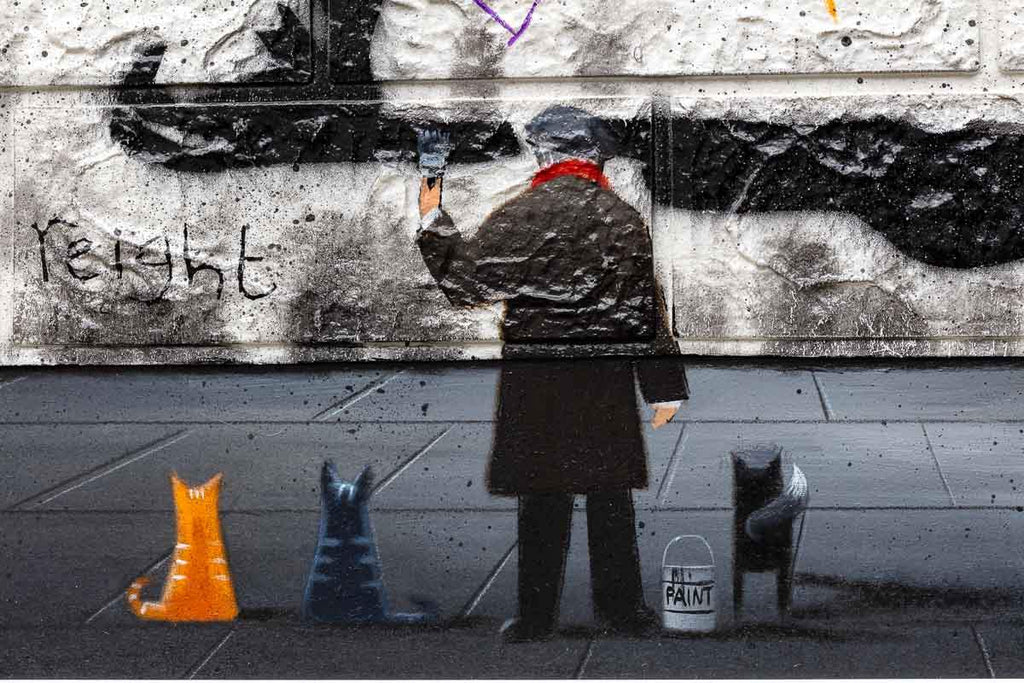 Blooming Love - Original - SOLD by artist Mr Malcontent - Wyecliffe Galleries