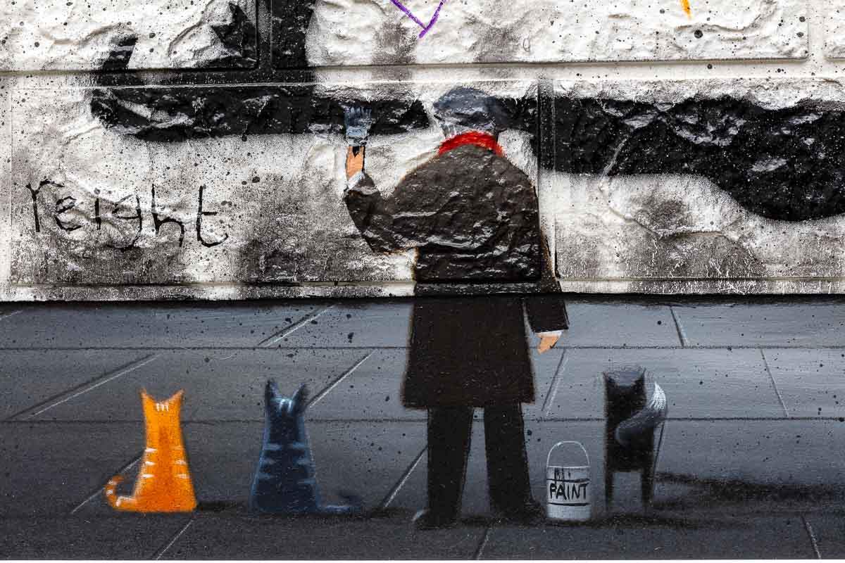 Blooming Love - Original - SOLD by artist Mr Malcontent - Wyecliffe Galleries