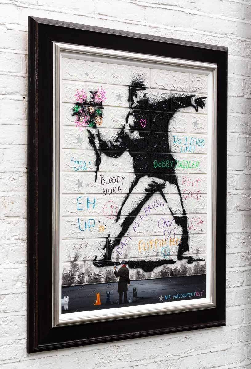 Blooming Love - Original - SOLD by artist Mr Malcontent - Wyecliffe Galleries