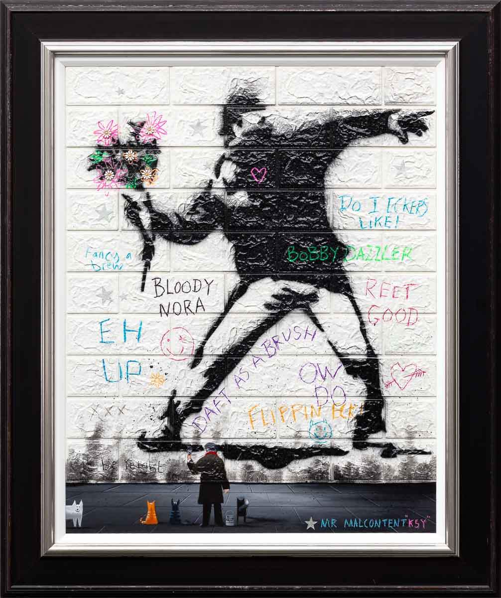 Blooming Love - Original - SOLD by artist Mr Malcontent - Wyecliffe Galleries