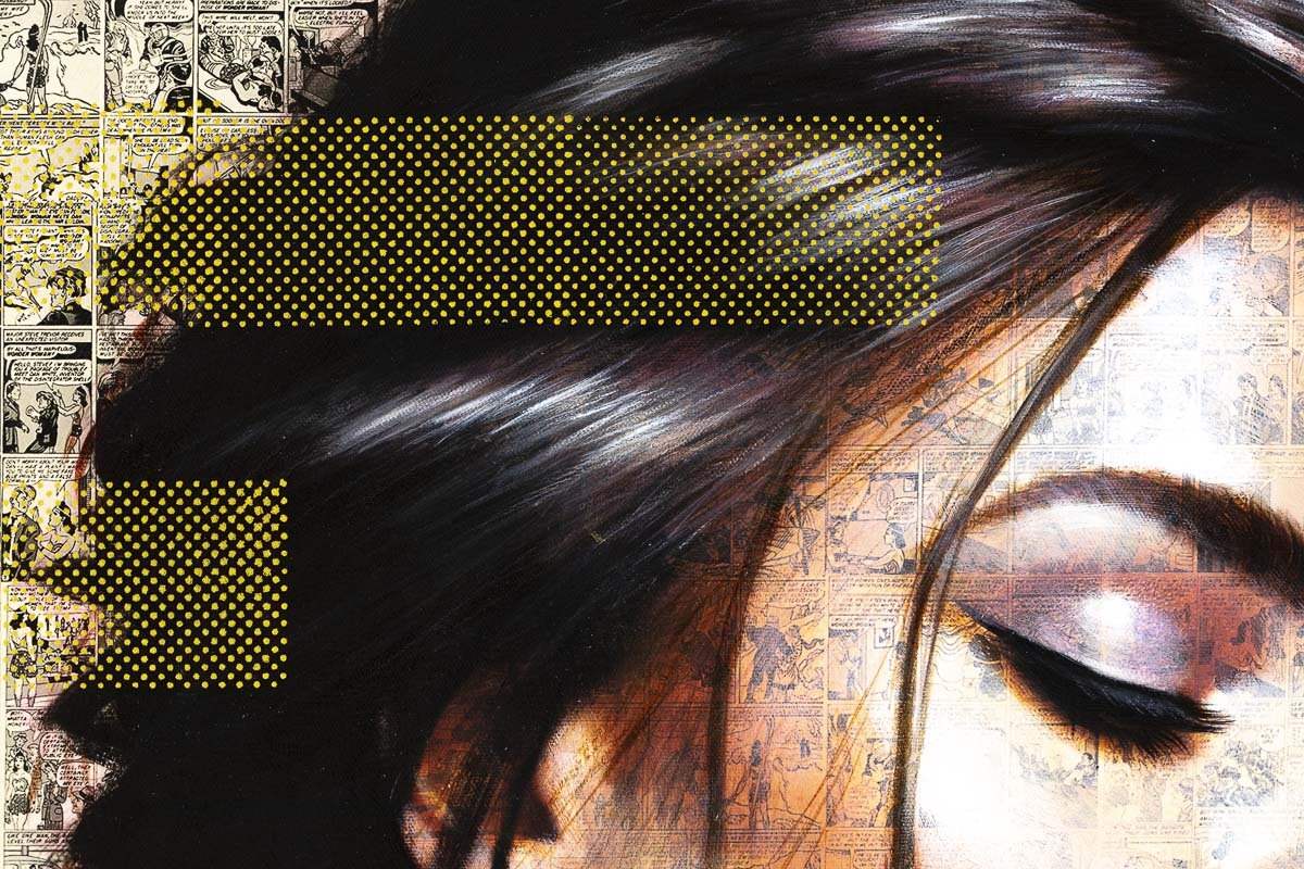 Boho Beauty - Original - SOLD by artist Mr Malcontent - Wyecliffe Galleries