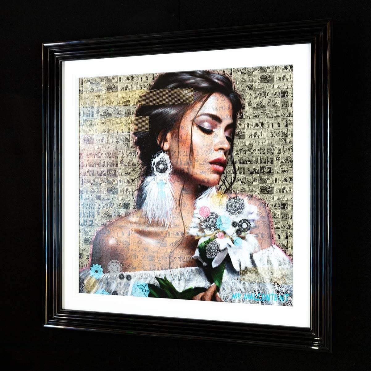 Boho Beauty - Original - SOLD by artist Mr Malcontent - Wyecliffe Galleries