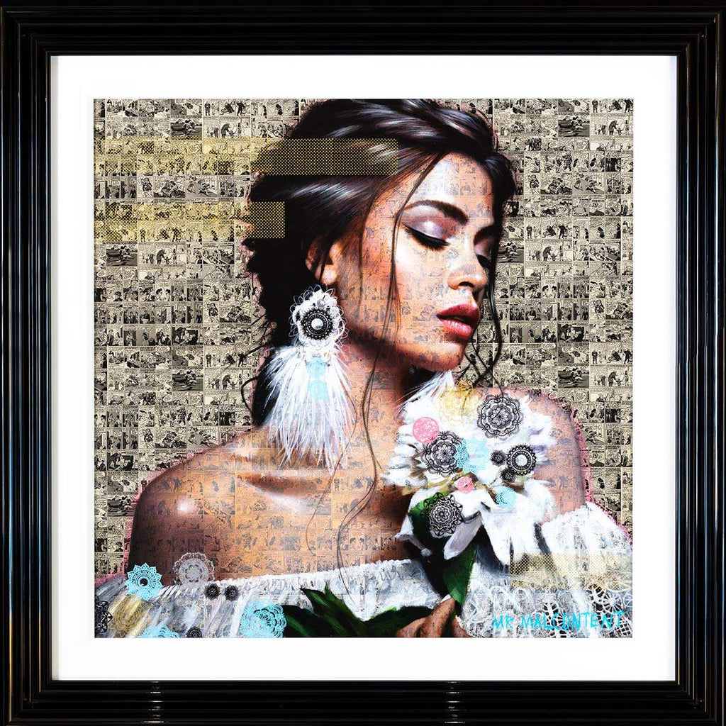 Boho Beauty - Original - SOLD by artist Mr Malcontent - Wyecliffe Galleries