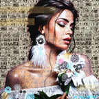 Boho Beauty - Original - SOLD by artist Mr Malcontent - Wyecliffe Galleries