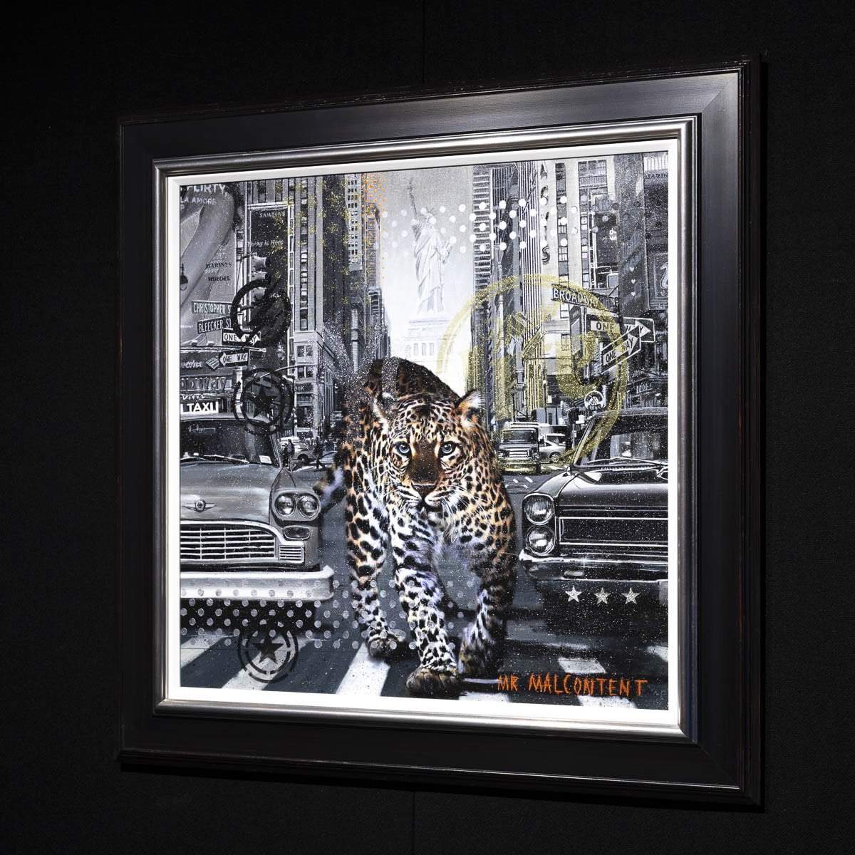 City Cat - Original Mr Malcontent Framed