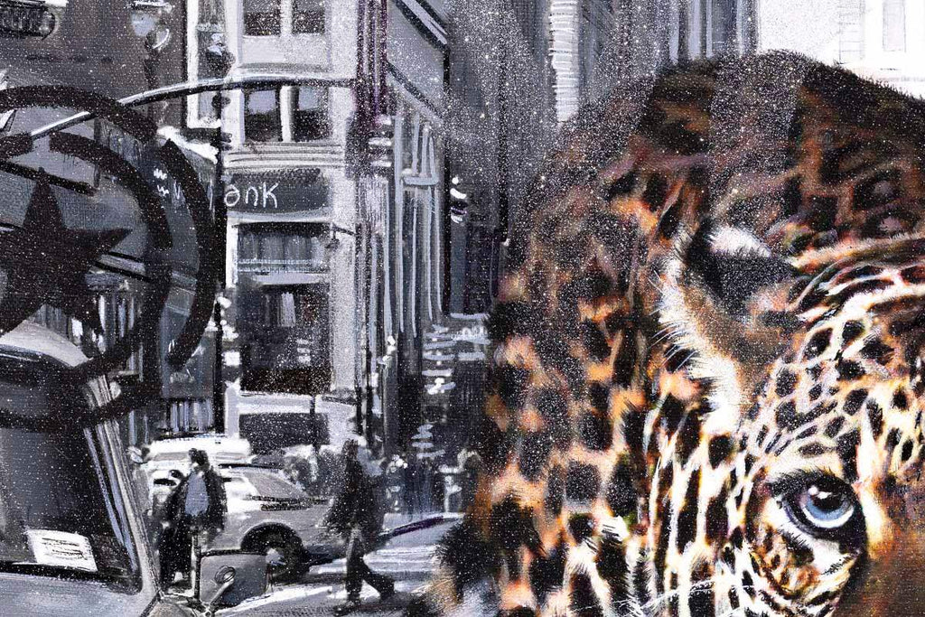 City Cat - Original - SOLD by artist Mr Malcontent - Wyecliffe Galleries