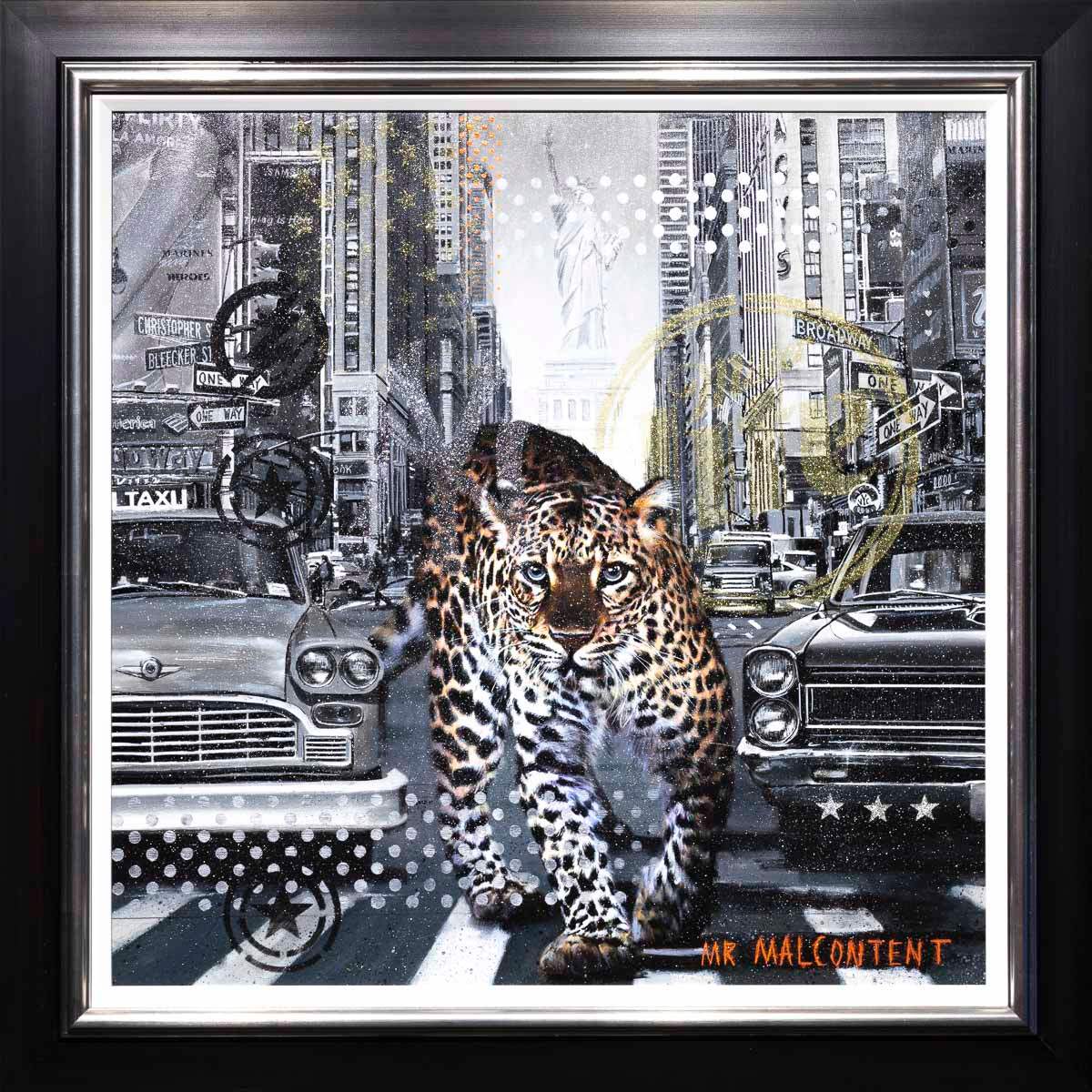 City Cat - Original - SOLD by artist Mr Malcontent - Wyecliffe Galleries