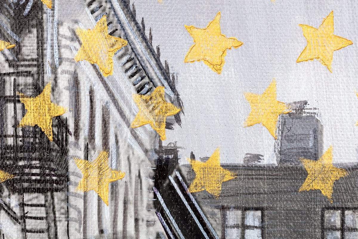 City Roam - Original - SOLD by artist Mr Malcontent - Wyecliffe Galleries