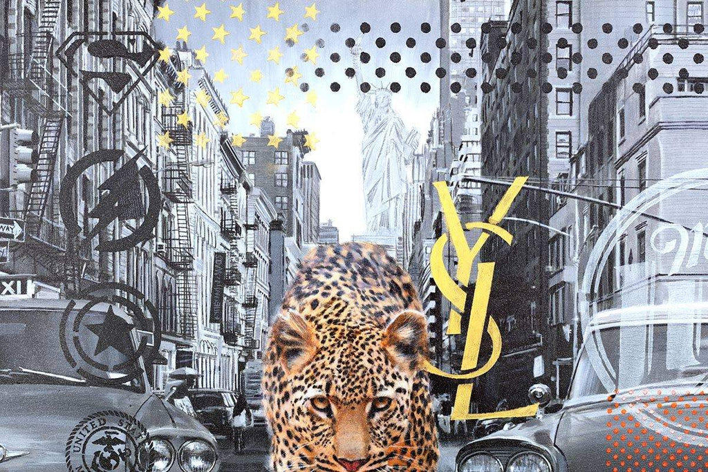 City Roam - Original - SOLD by artist Mr Malcontent - Wyecliffe Galleries