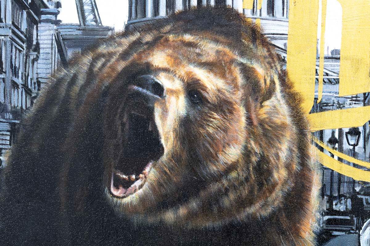 City Take Over - Original - SOLD by artist Mr Malcontent - Wyecliffe Galleries