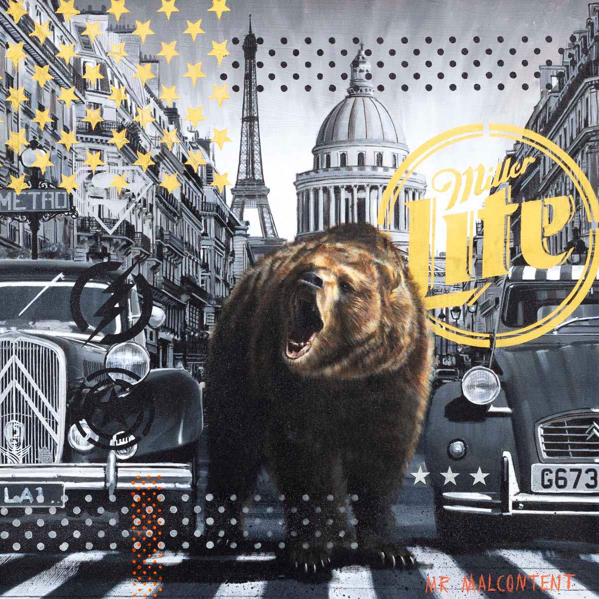 City Take Over - Original - SOLD by artist Mr Malcontent - Wyecliffe Galleries