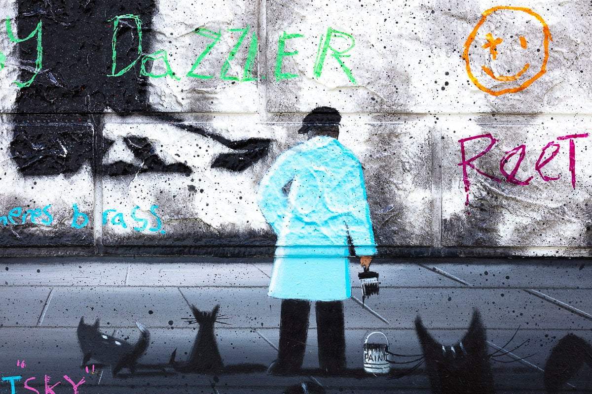 Evolution - Original by artist Mr Malcontent - Wyecliffe Galleries