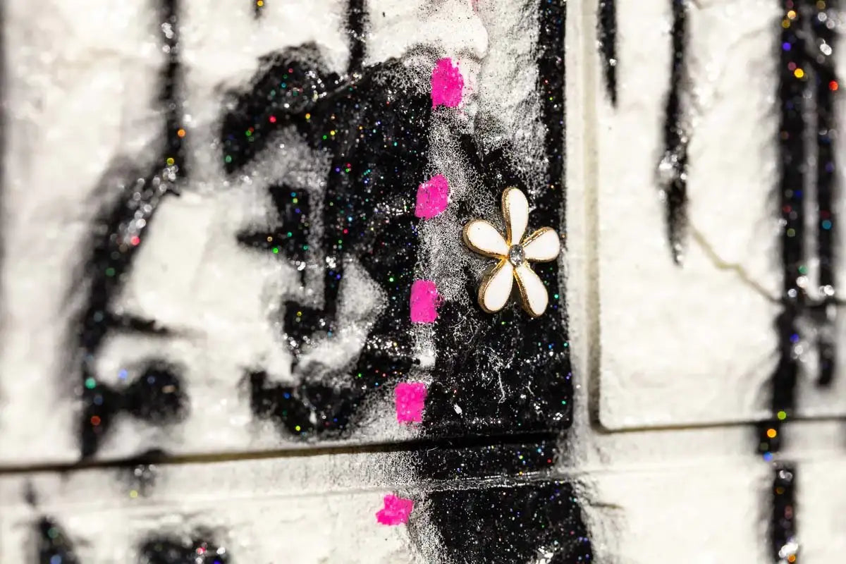 Girl in The Rain - Original SOLD by artist Mr Malcontent - Wyecliffe Galleries