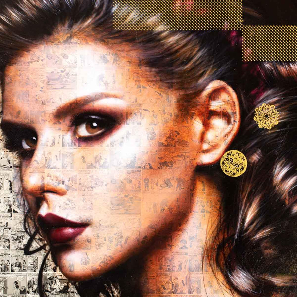 Glamour - Original - SOLD by artist Mr Malcontent - Wyecliffe Galleries