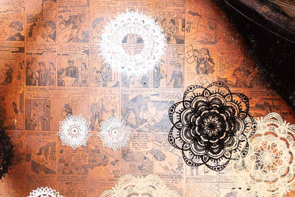 Glamour - Original - SOLD by artist Mr Malcontent - Wyecliffe Galleries