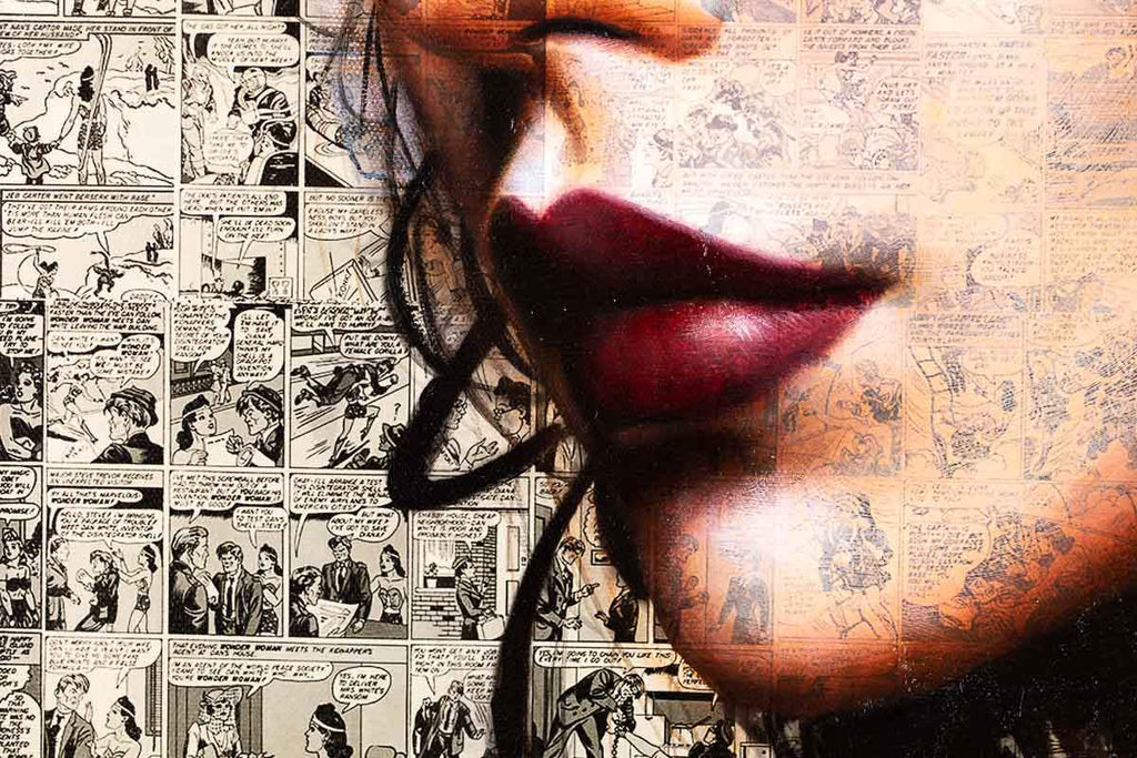 Glamour - Original - SOLD by artist Mr Malcontent - Wyecliffe Galleries