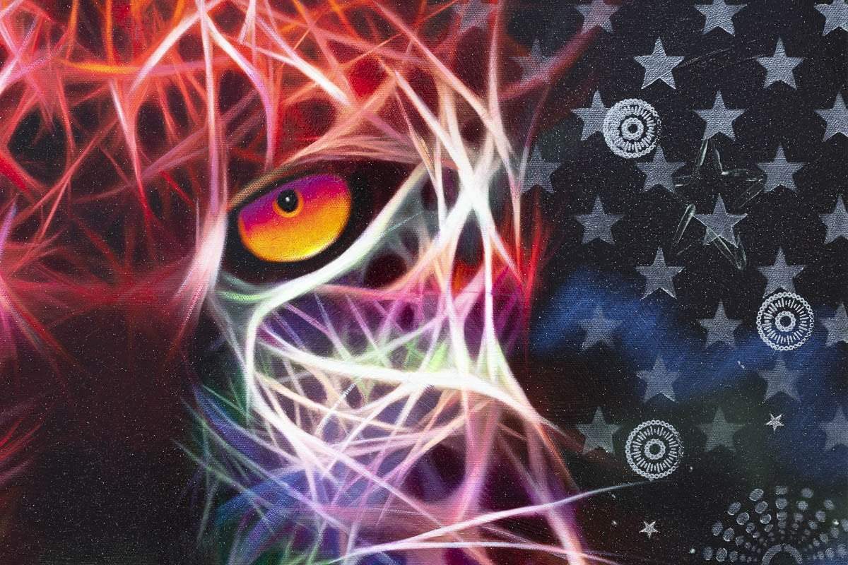 Hypnotic Eyes - Original - SOLD by artist Mr Malcontent - Wyecliffe Galleries