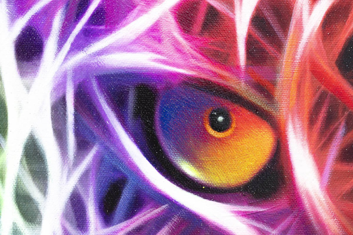Hypnotic Eyes - Original Mr Malcontent Framed