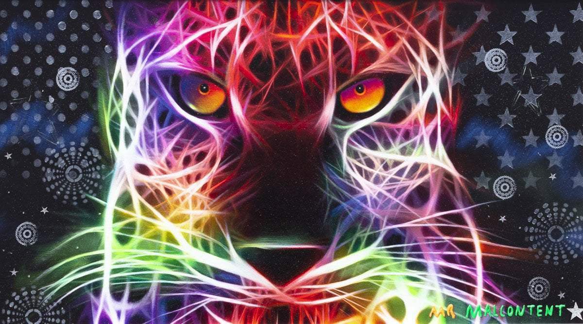 Hypnotic Eyes - Original - SOLD by artist Mr Malcontent - Wyecliffe Galleries