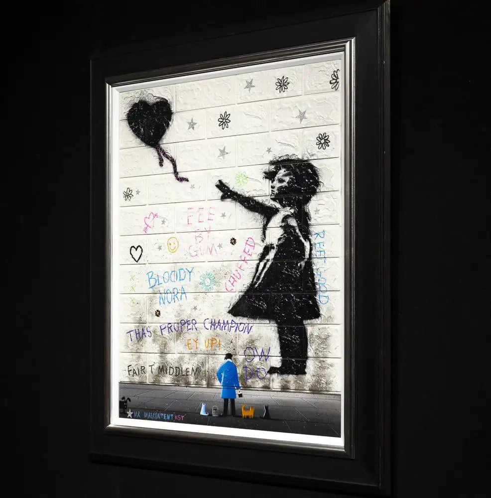 Let Go - Original - SOLD by artist Mr Malcontent - Wyecliffe Galleries