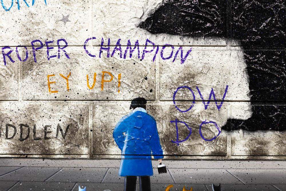 Let Go - Original - SOLD by artist Mr Malcontent - Wyecliffe Galleries