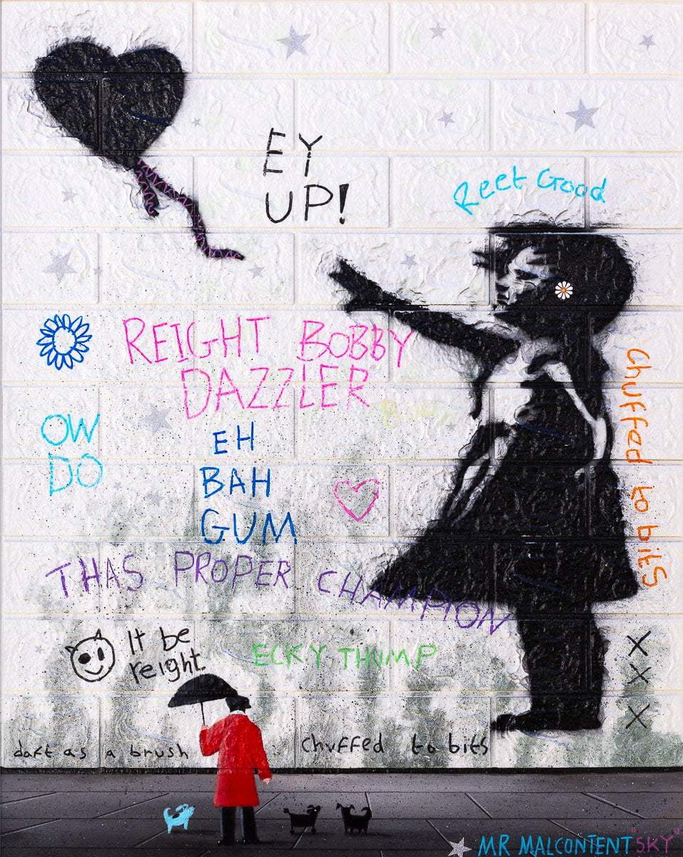 Let it Go - Original by artist Mr Malcontent - Wyecliffe Galleries