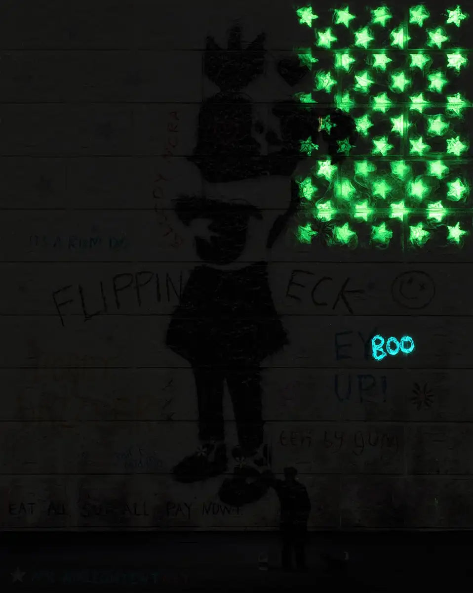 Love Bomb - Original by artist Mr Malcontent - Wyecliffe Galleries