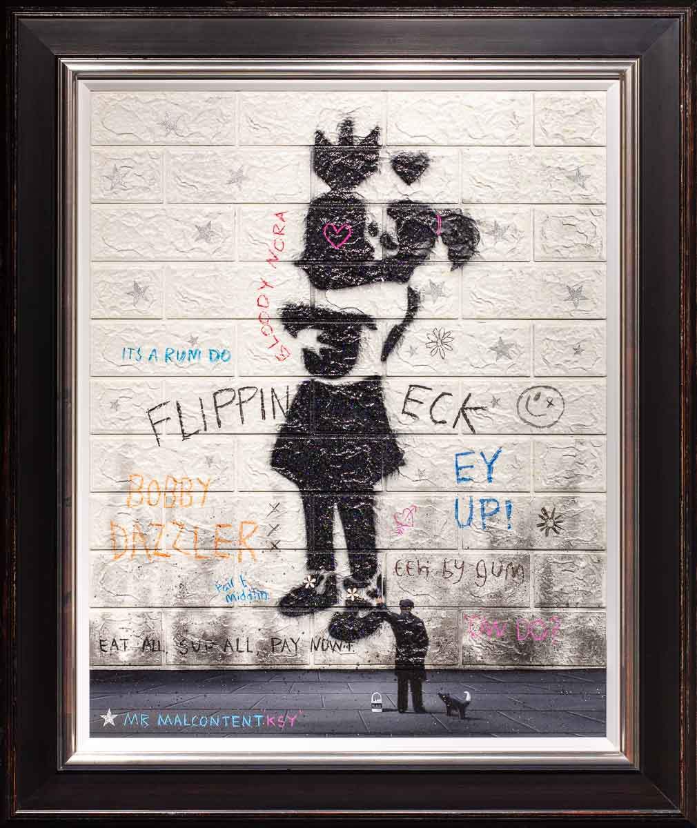 Love Bomb - Original by artist Mr Malcontent - Wyecliffe Galleries