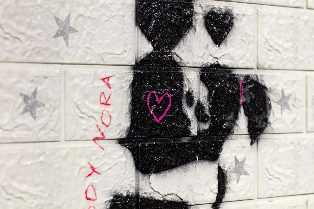 Love Bomb - Original by artist Mr Malcontent - Wyecliffe Galleries