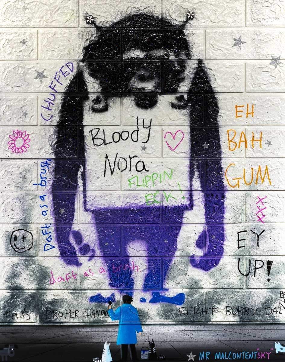 Monkeying Around - Original by artist Mr Malcontent - Wyecliffe Galleries