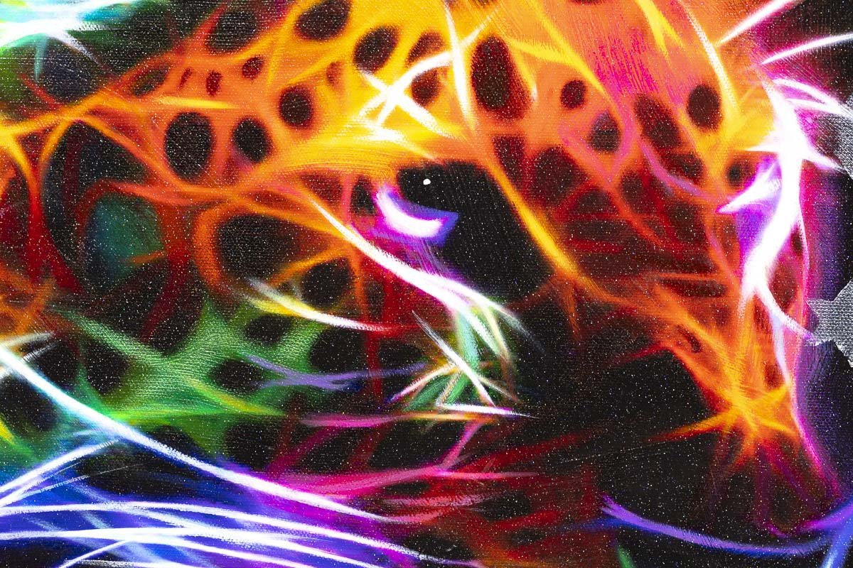 Neon Jungle - Original Mr Malcontent Framed