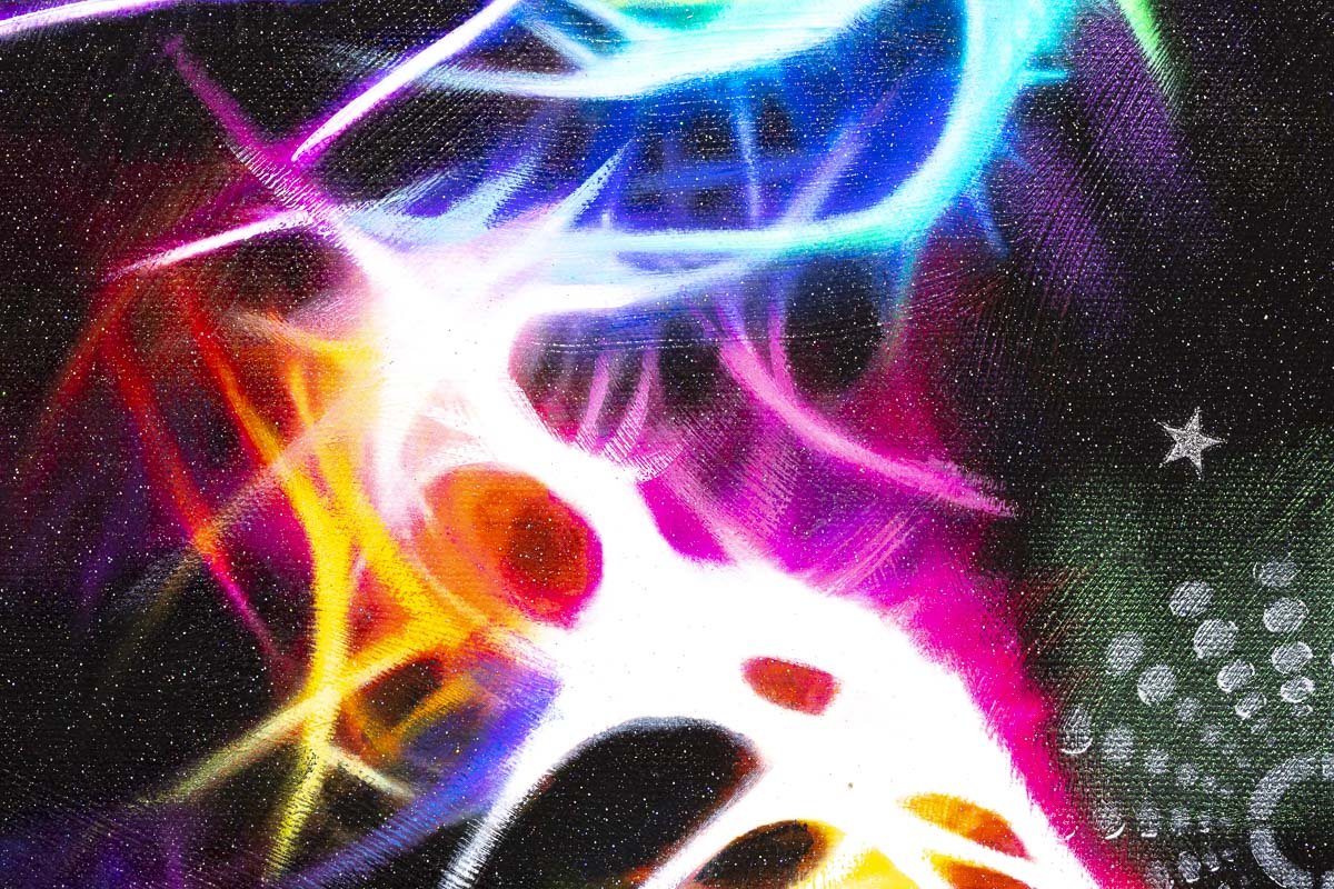 Neon Jungle - Original Mr Malcontent Framed