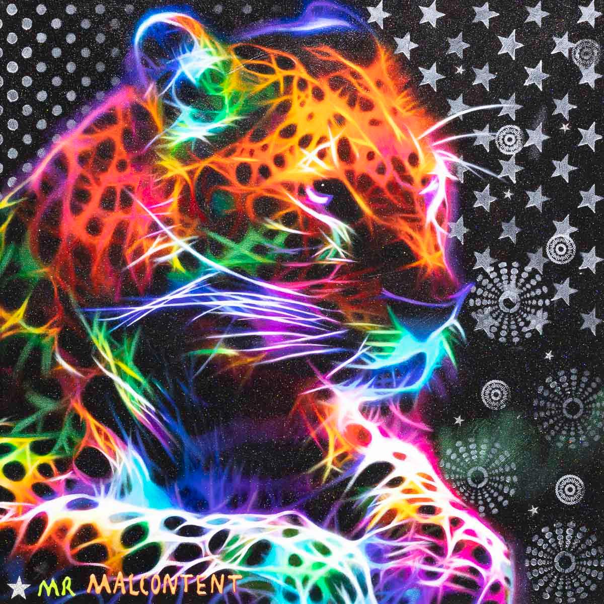 Neon Jungle - Original - SOLD by artist Mr Malcontent - Wyecliffe Galleries