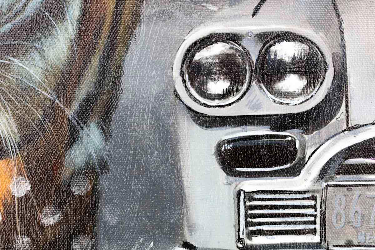 One Way Prowl - Original - SOLD by artist Mr Malcontent - Wyecliffe Galleries