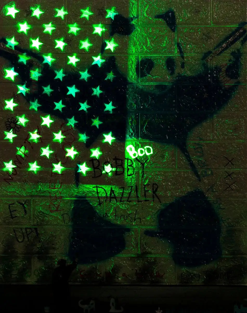 Panda Means Business - Original by artist Mr Malcontent - Wyecliffe Galleries